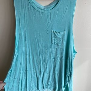 American Eagle Outfitter Blue Muscle Tank Size Medium